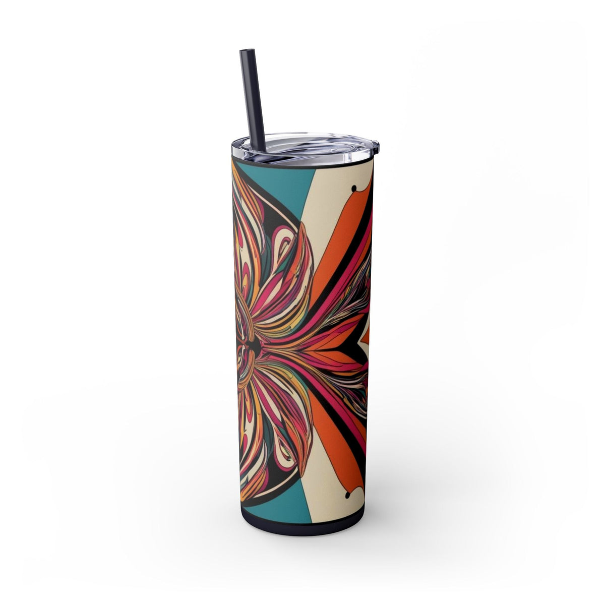 Skinny Tumbler with Straw – 20 oz Stainless Steel Cup