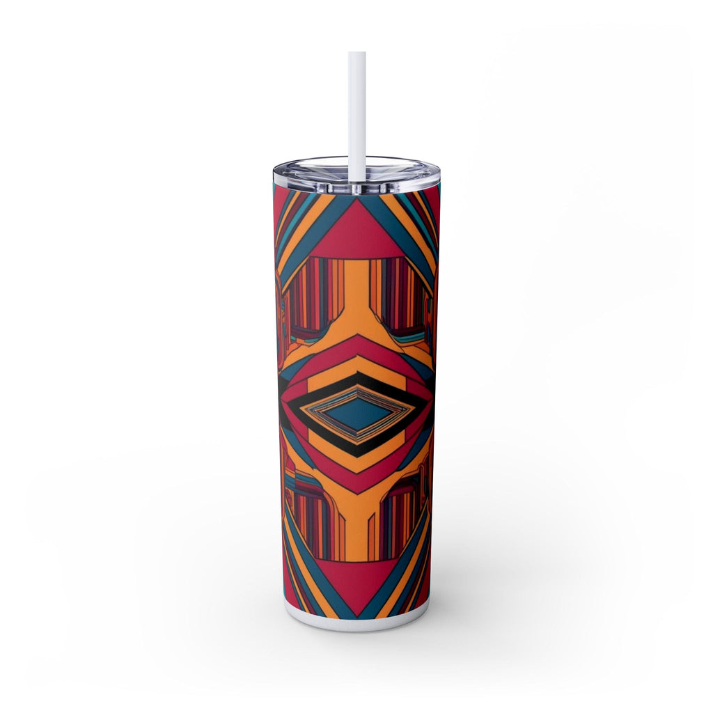 Skinny Tumbler with Straw – 20 oz Stainless Steel Cup