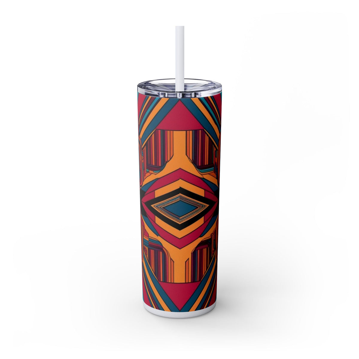 Skinny Tumbler with Straw – 20 oz Stainless Steel Cup