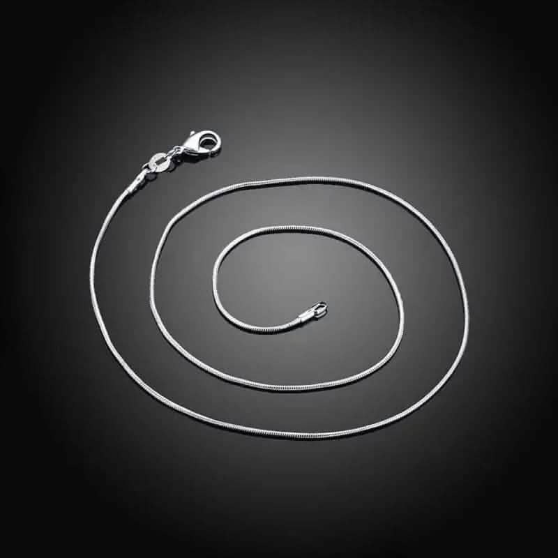 925 Sterling Silver 1mm Necklace Chain