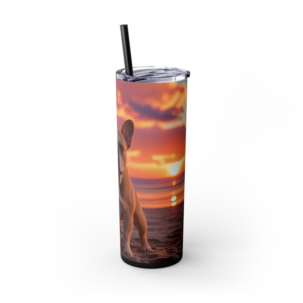 Skinny Tumbler with Straw – 20 oz Stainless Steel Cup