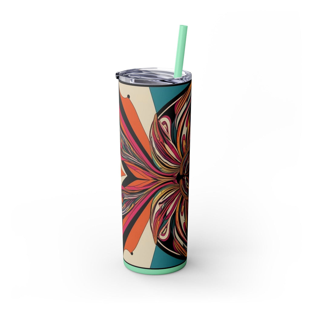 Skinny Tumbler with Straw – 20 oz Stainless Steel Cup