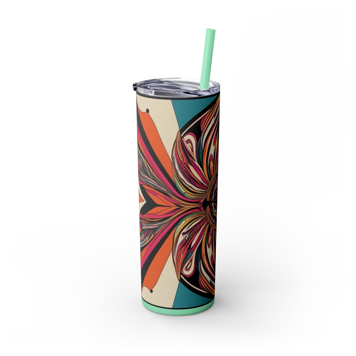 Skinny Tumbler with Straw – 20 oz Stainless Steel Cup