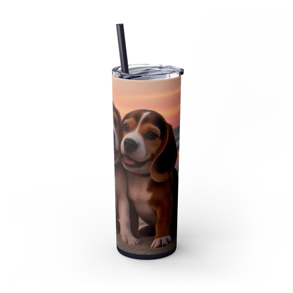 Skinny Tumbler with Straw – 20 oz Stainless Steel Cup
