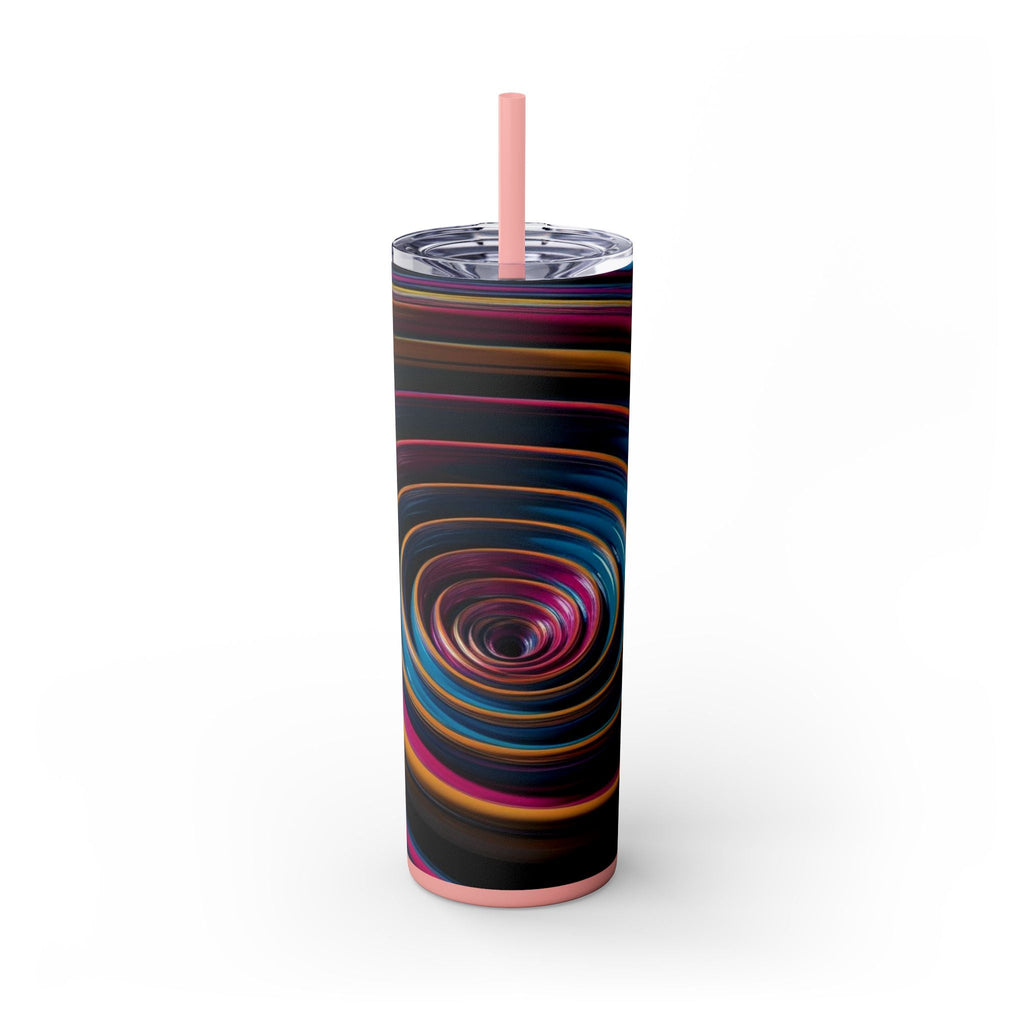 Skinny Tumbler with Straw – 20 oz Stainless Steel Cup