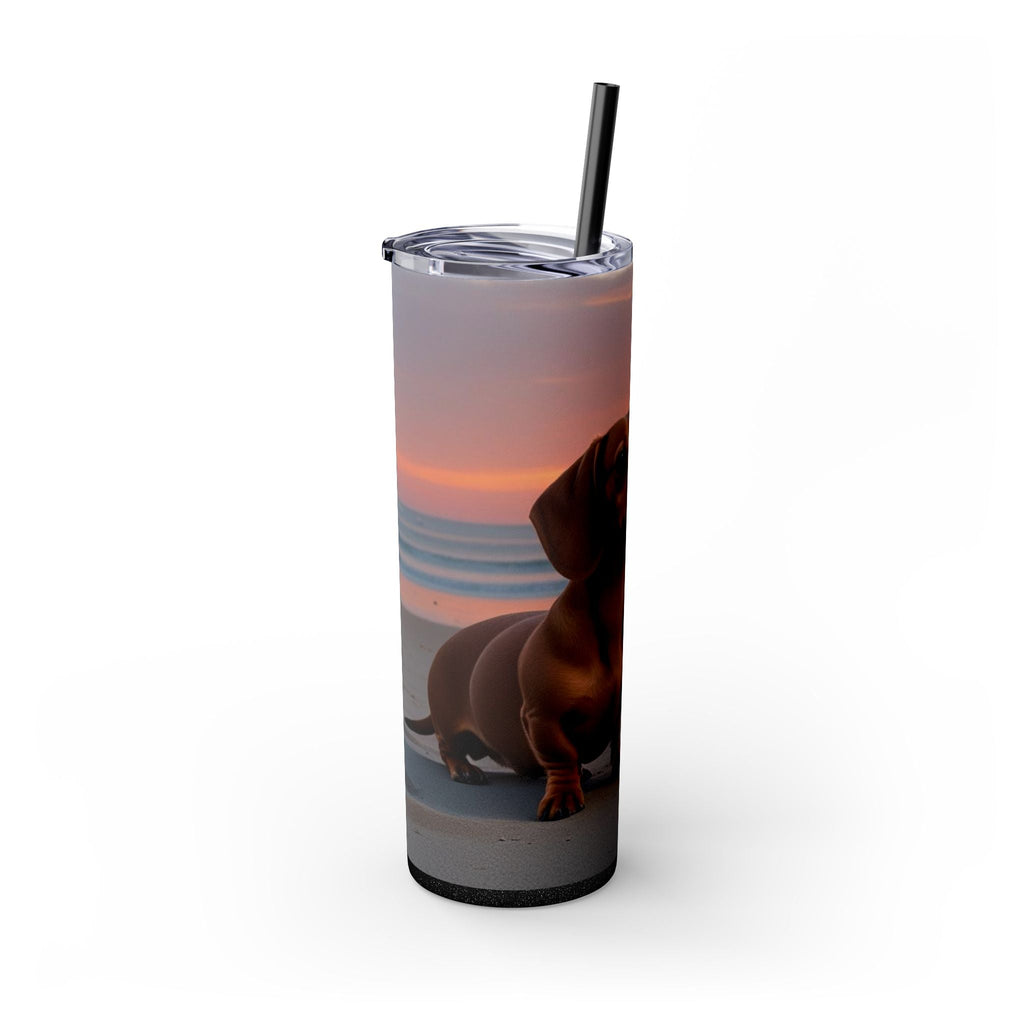 Skinny Tumbler with Straw – 20 oz Stainless Steel Cup