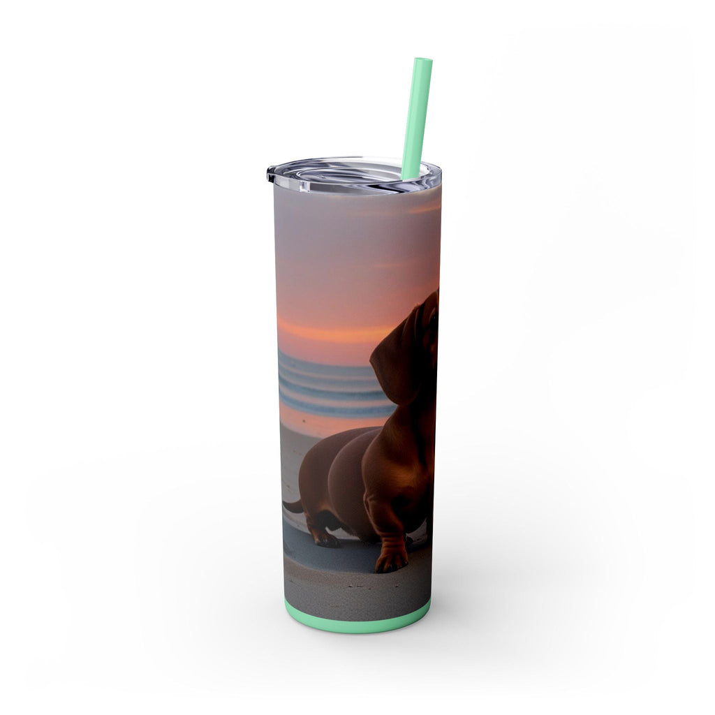 Skinny Tumbler with Straw – 20 oz Stainless Steel Cup
