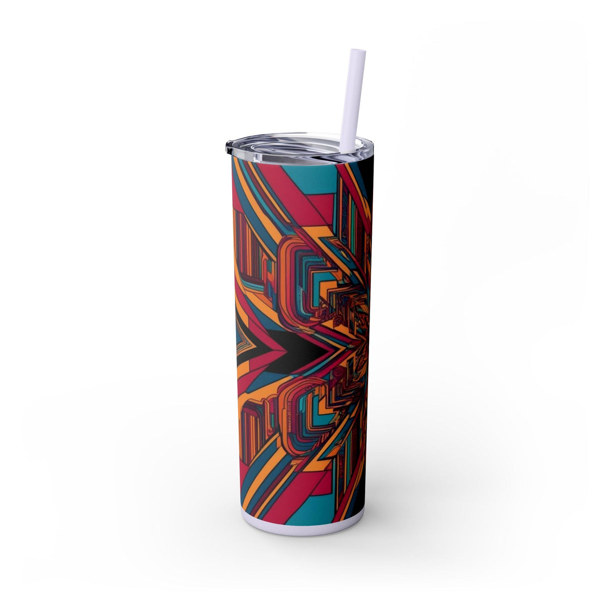 Skinny Tumbler with Straw – 20 oz Stainless Steel Cup
