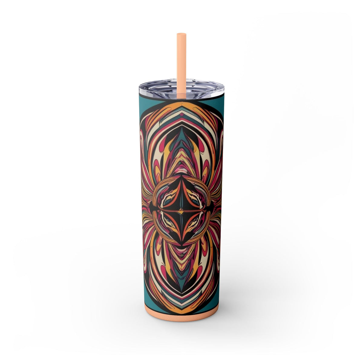 Skinny Tumbler with Straw – 20 oz Stainless Steel Cup