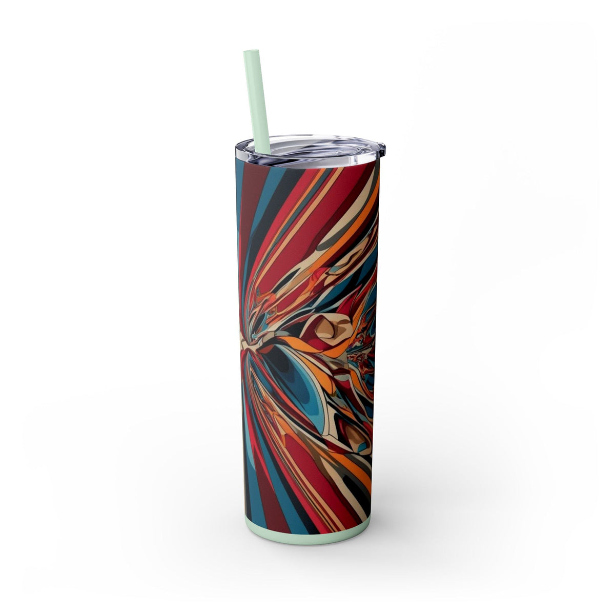Skinny Tumbler with Straw – 20 oz Stainless Steel Cup