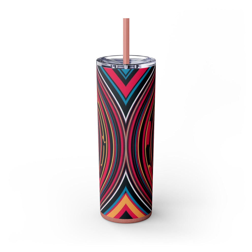Skinny Tumbler with Straw – 20 oz Stainless Steel Cup