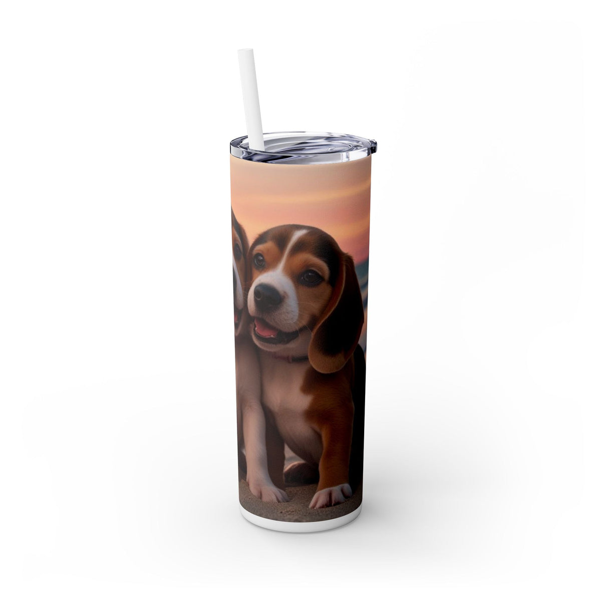 Skinny Tumbler with Straw – 20 oz Stainless Steel Cup