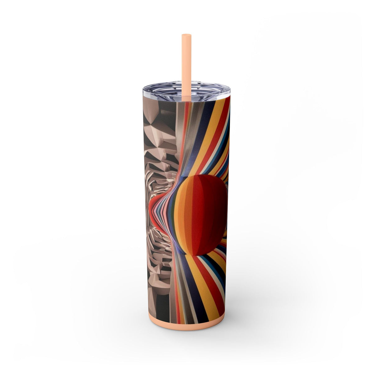 Skinny Tumbler with Straw – 20 oz Stainless Steel Cup