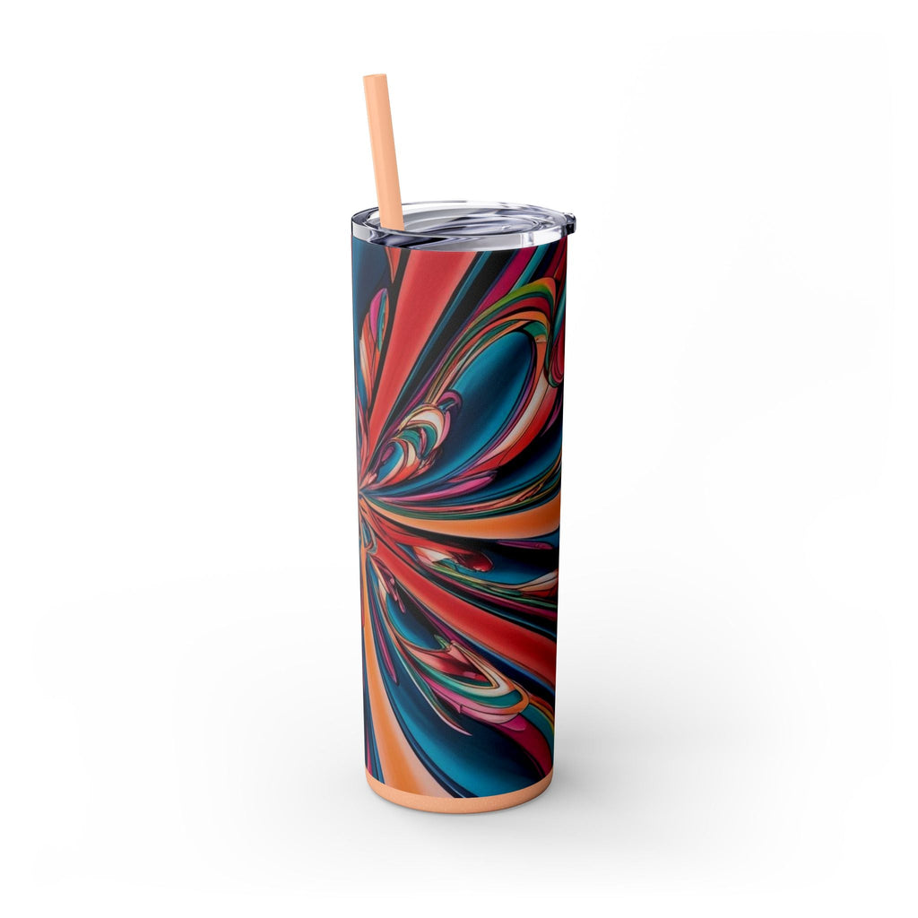 Skinny Tumbler with Straw – 20 oz Stainless Steel Cup