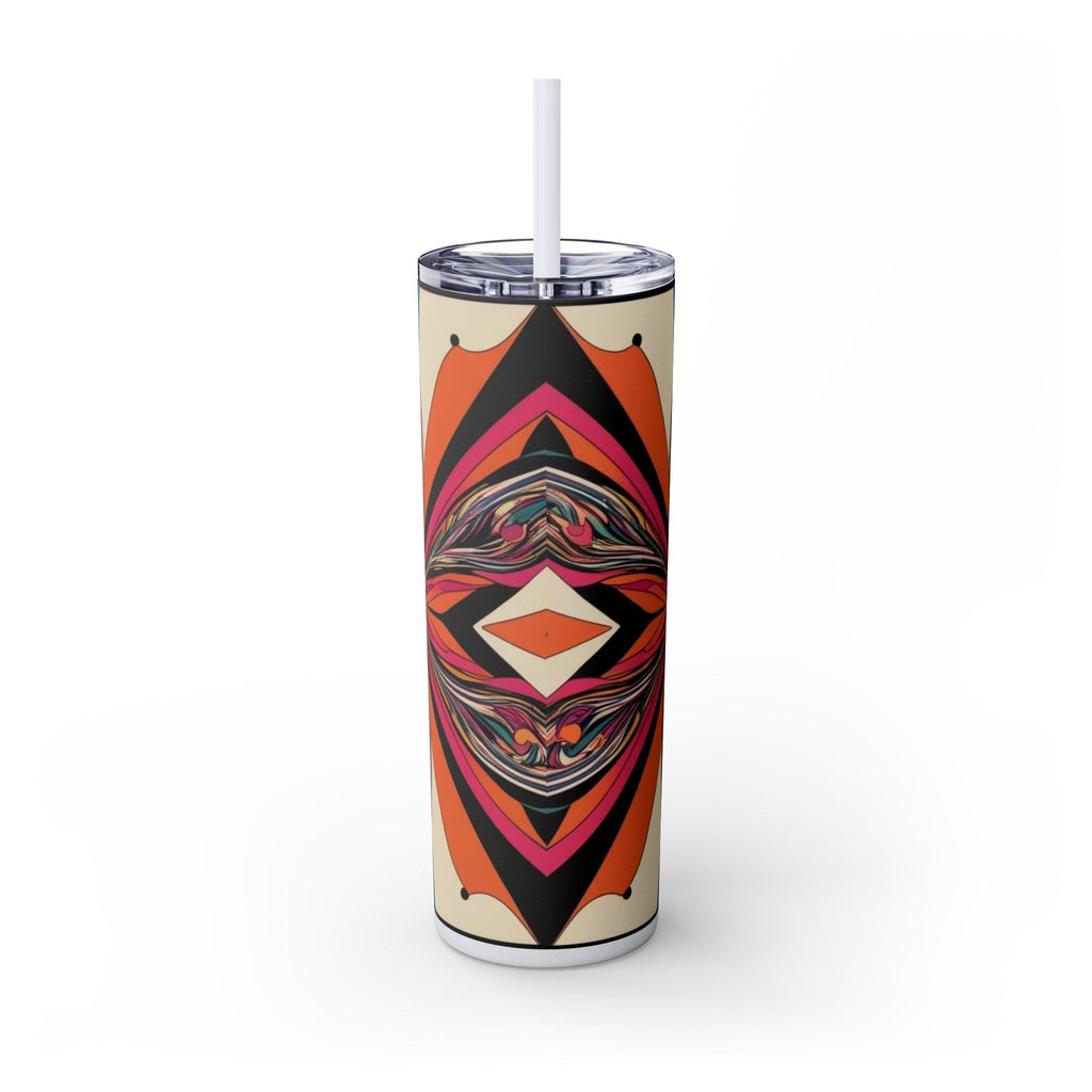 Skinny Tumbler with Straw – 20 oz Stainless Steel Cup