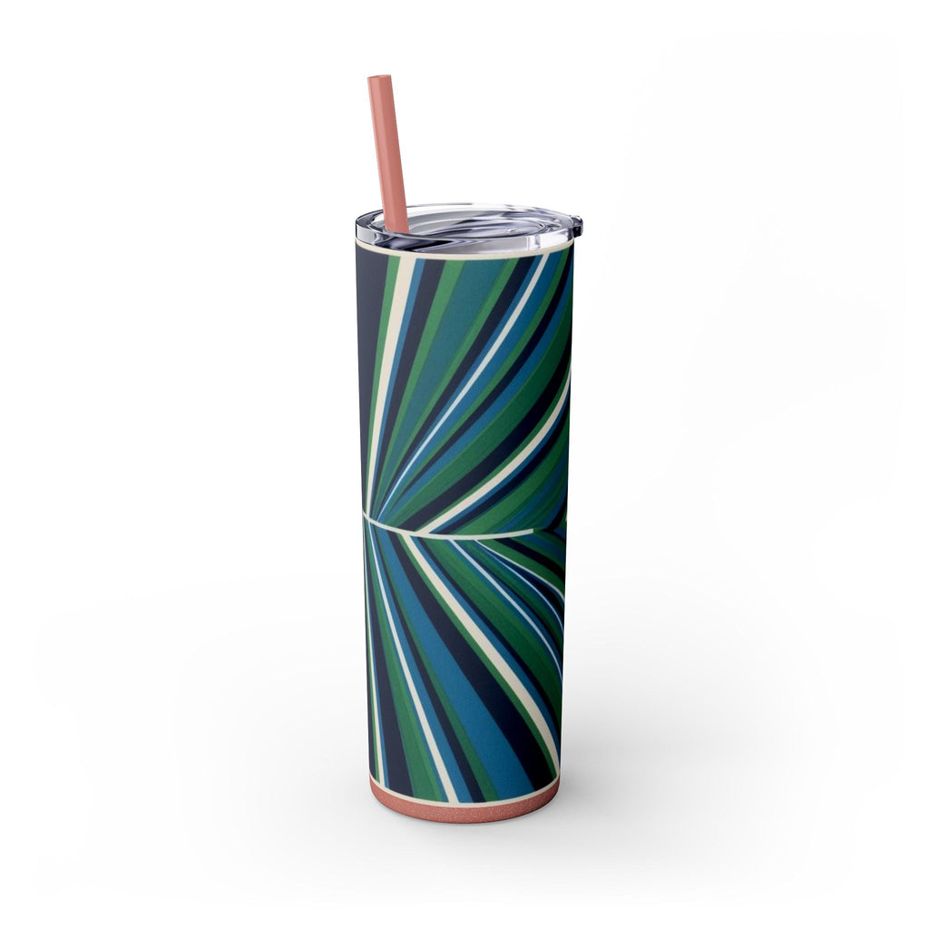 Skinny Tumbler with Straw – 20 oz Stainless Steel Cup