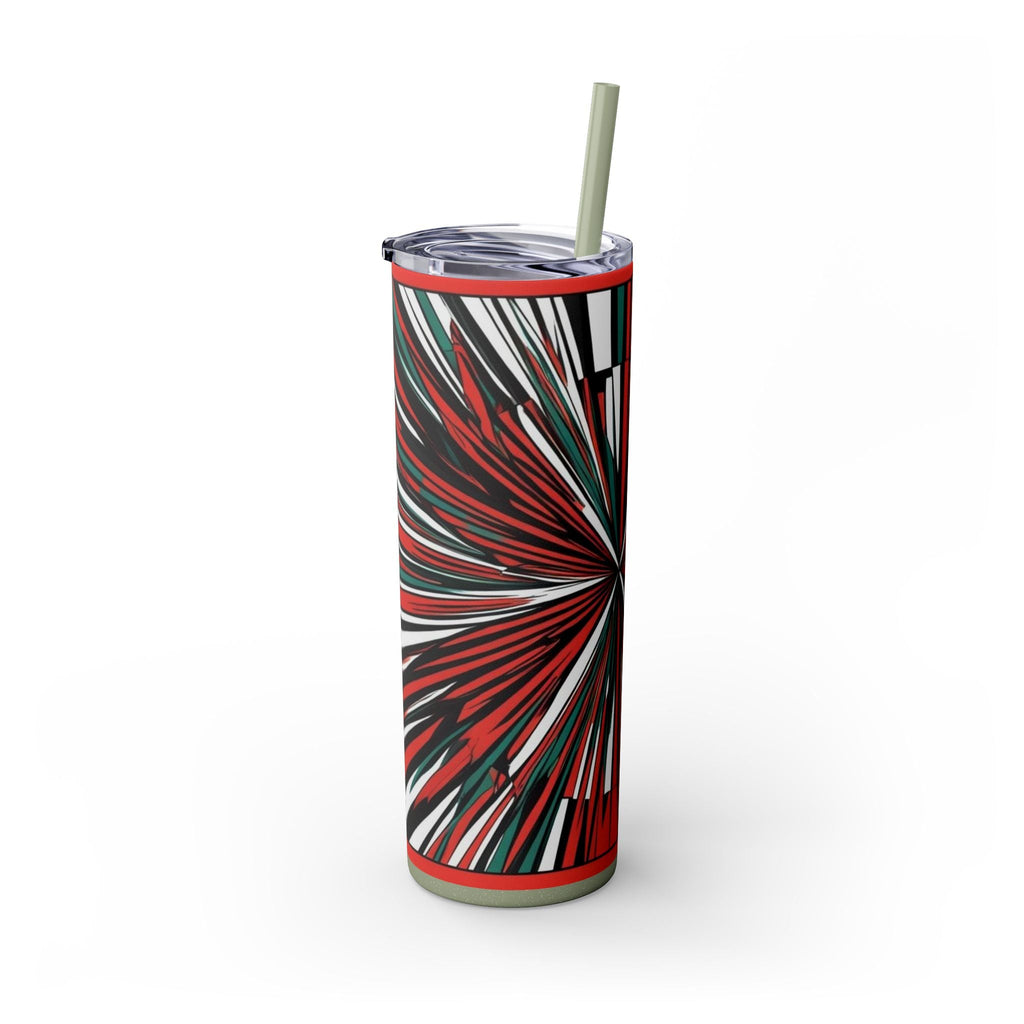 Skinny Tumbler with Straw – 20 oz Stainless Steel Cup