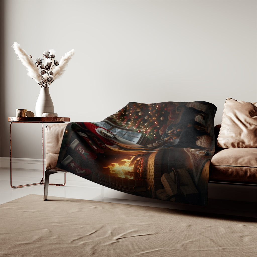 Holiday Fireplace Whoopsie Blanket