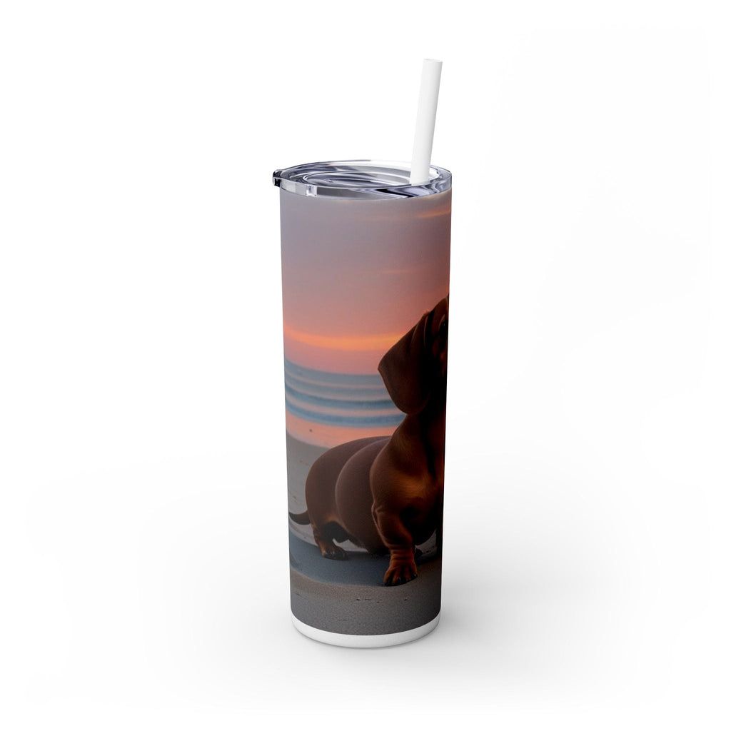 Skinny Tumbler with Straw – 20 oz Stainless Steel Cup