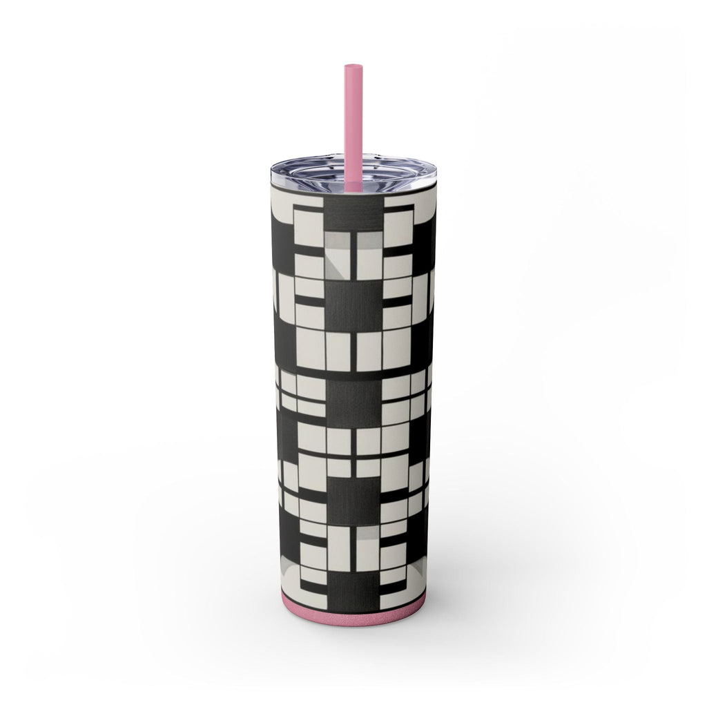 Skinny Tumbler with Straw – 20 oz Stainless Steel Cup