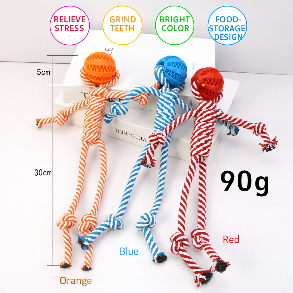 Knotted Cotton Rope Dog Toy
