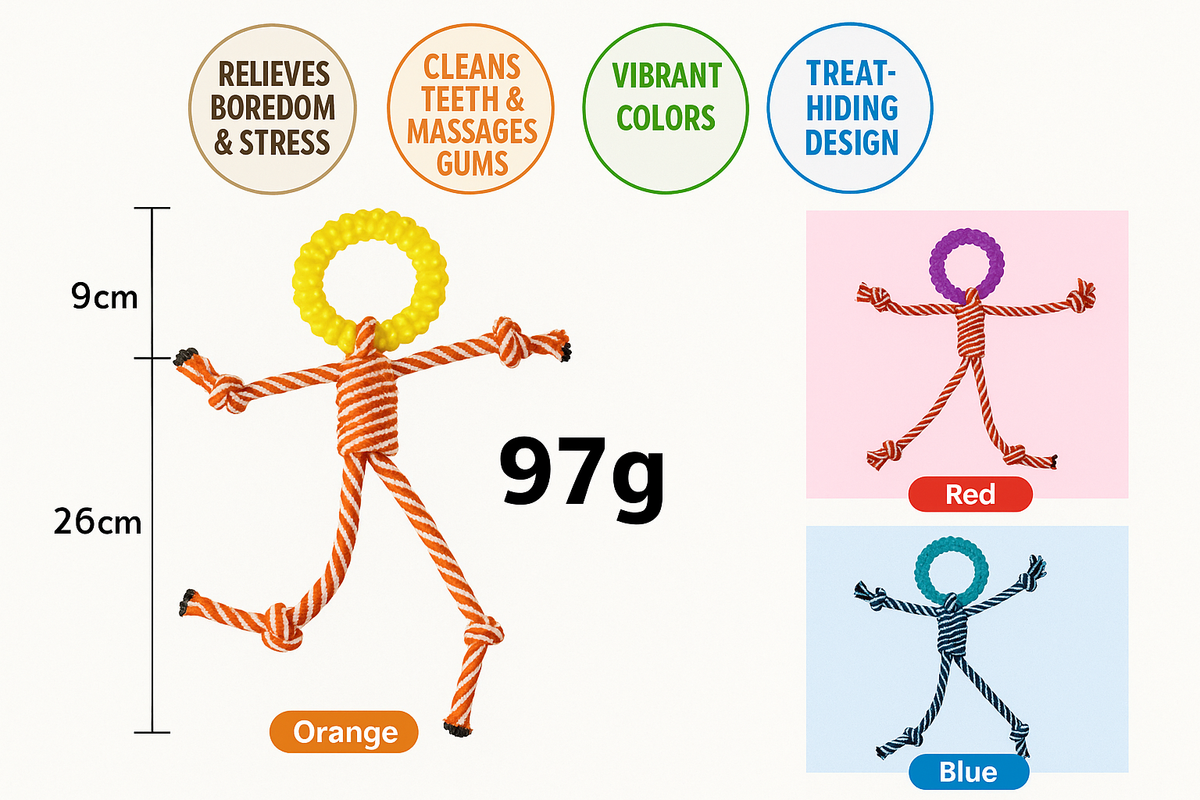 Ring Shaped Rope Dog Tug Toy