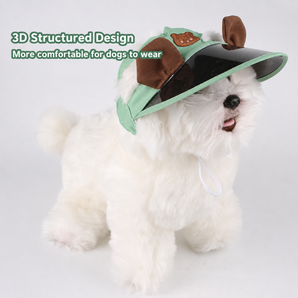 Bear Ear Pet Visor Hat