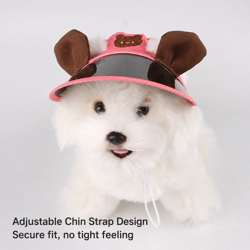 Bear Ear Pet Visor Hat