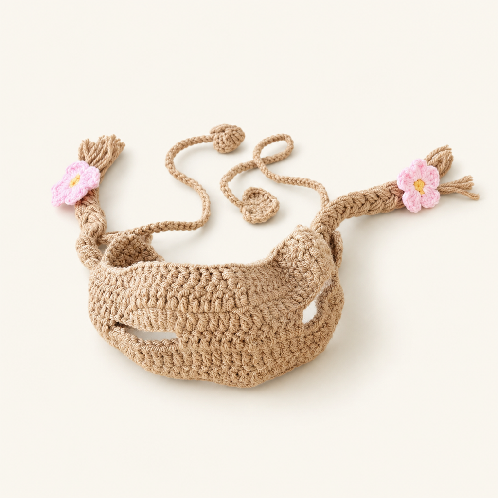 Crochet Puppy Bonnet Pet Hat