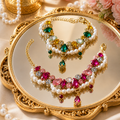 Pearl and Crystal Pet Necklace