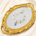 Iridescent Pearl Heart Pet Necklace