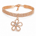 Crystal Flower Pet Necklace