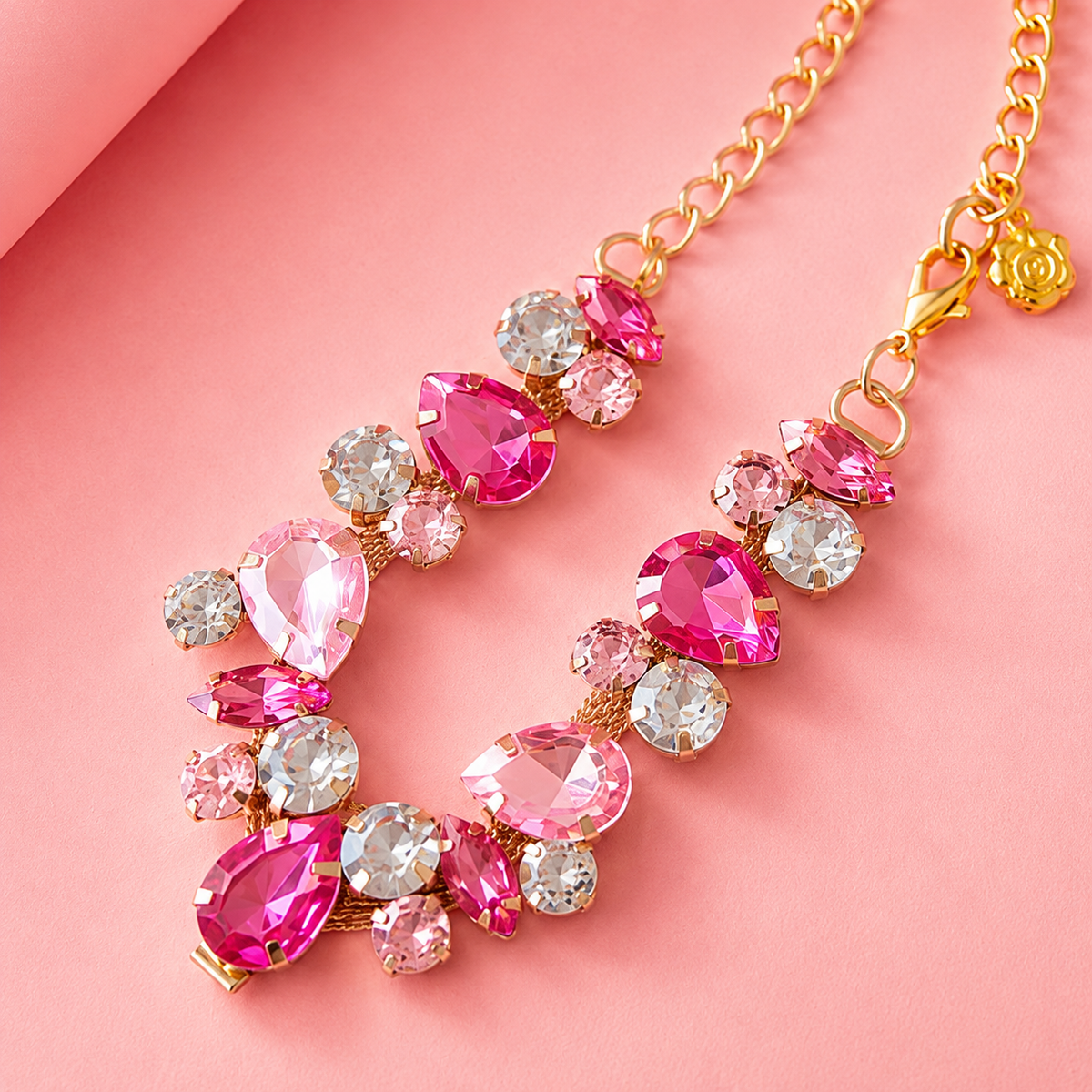 Colorful Crystal Pet Necklace