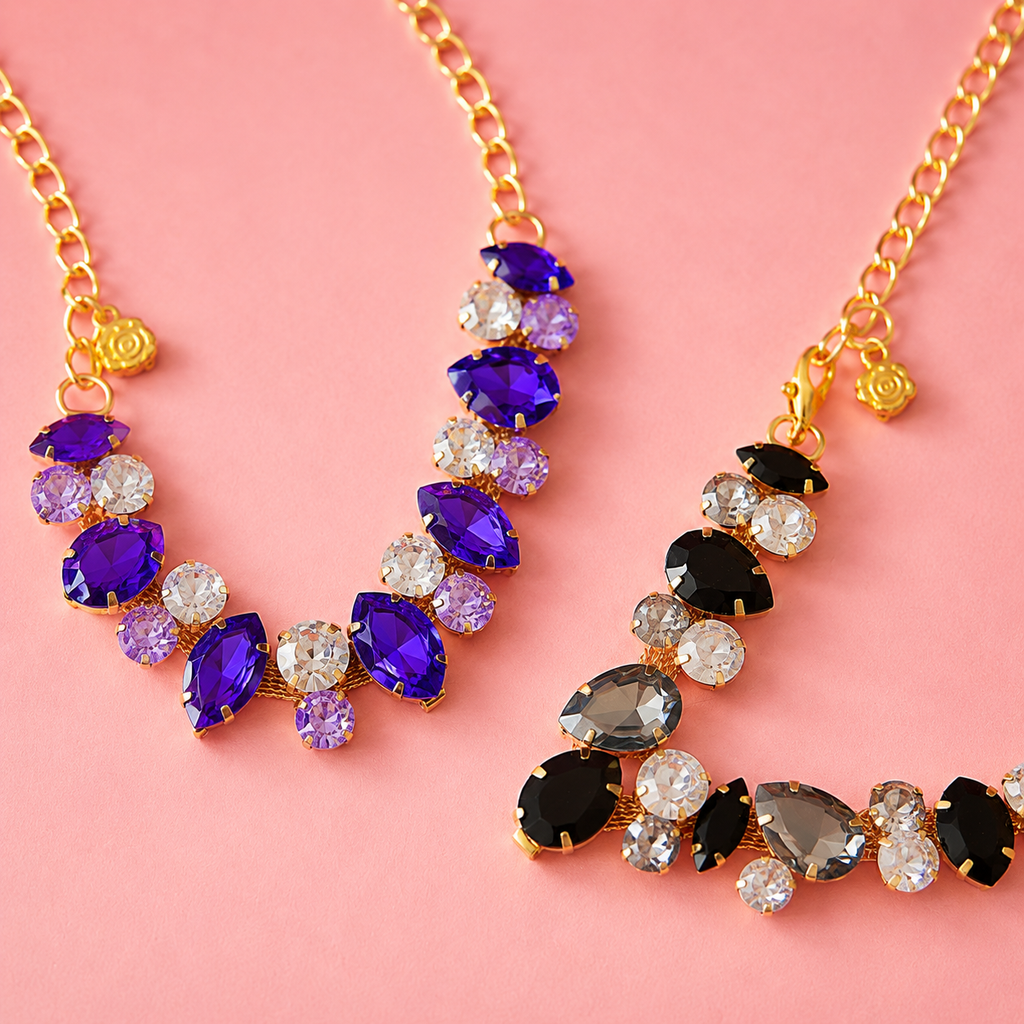 Colorful Crystal Pet Necklace