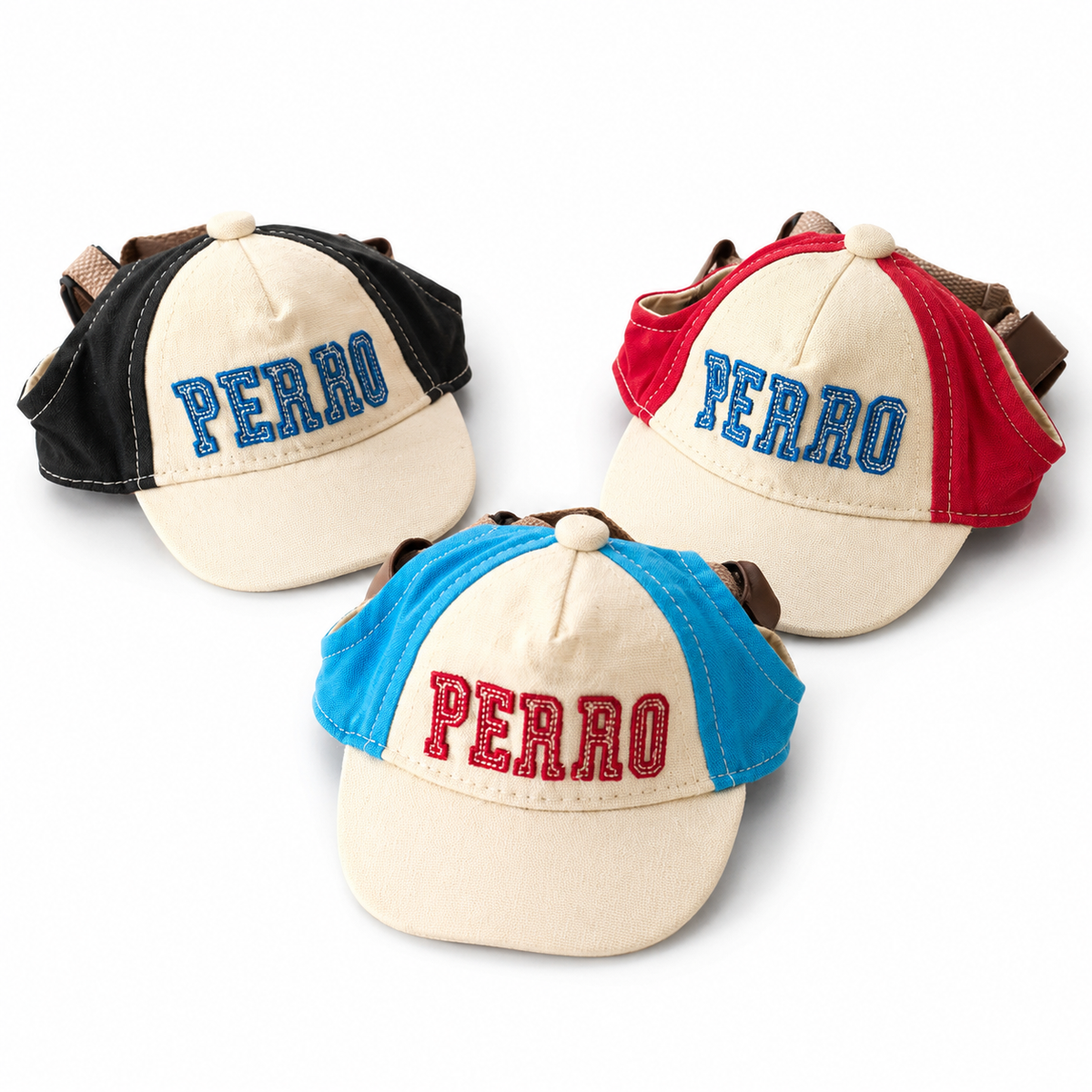 Adjustable Pet Baseball Cap with Ear Holes