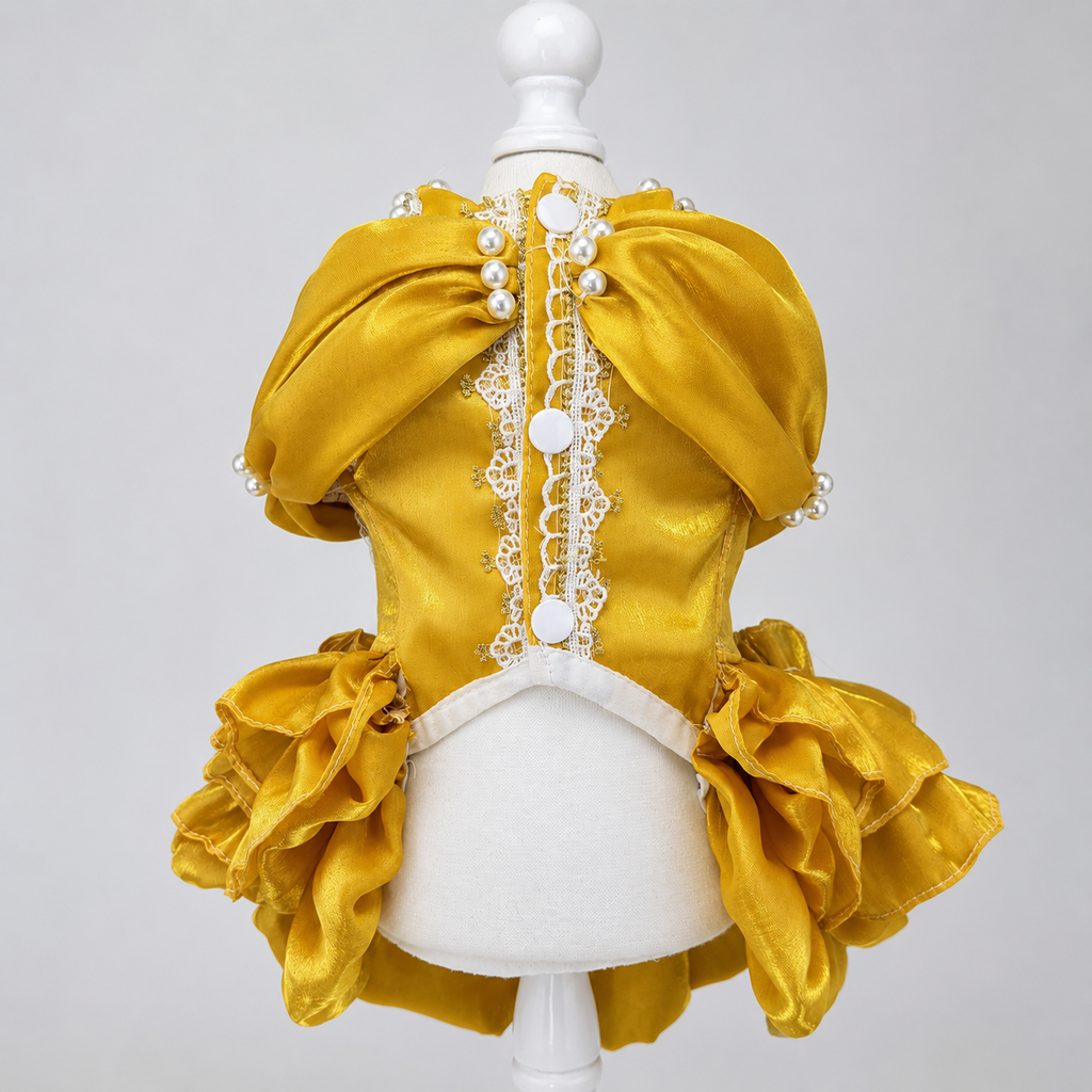 Golden Heart Jewel Dog Dress