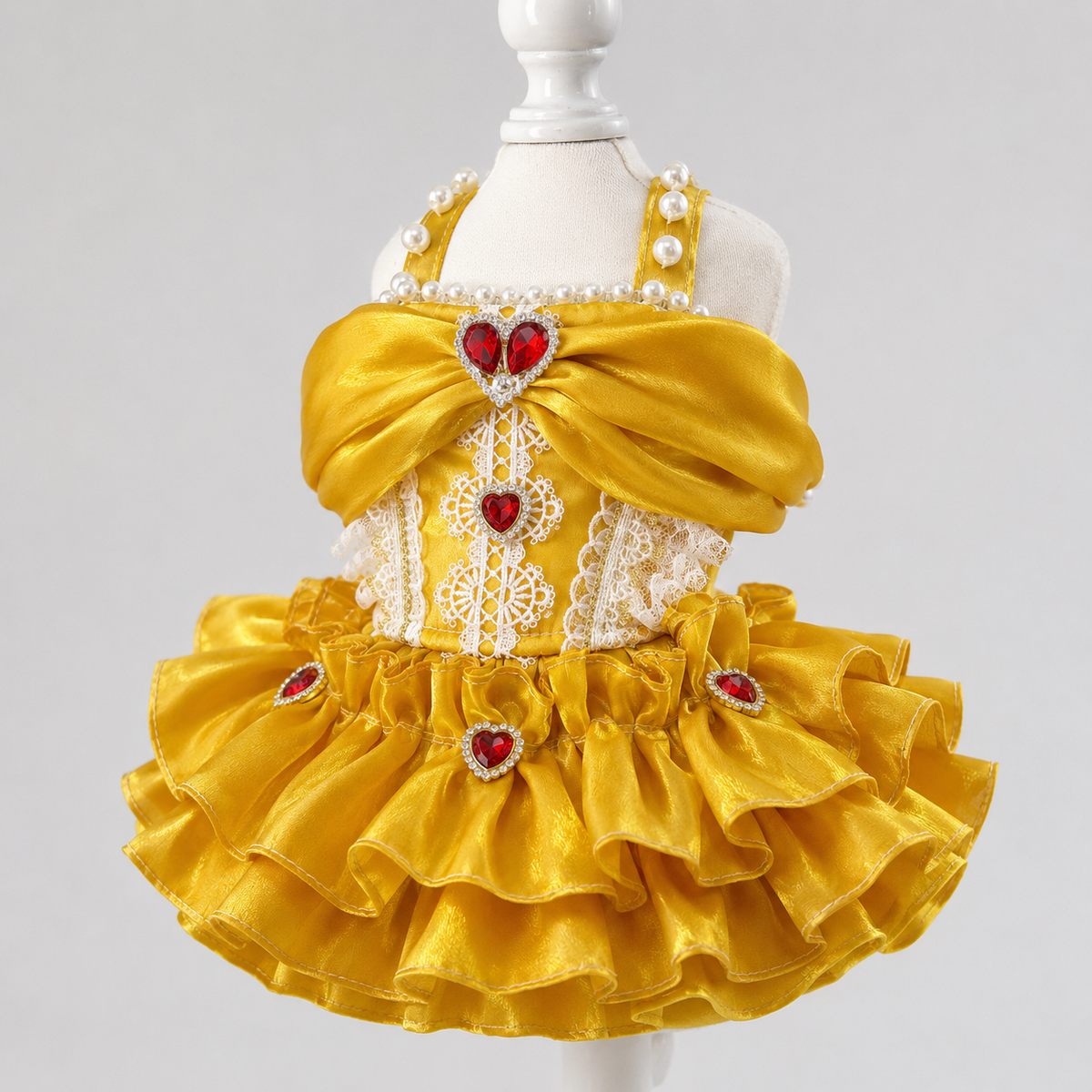 Golden Heart Jewel Dog Dress