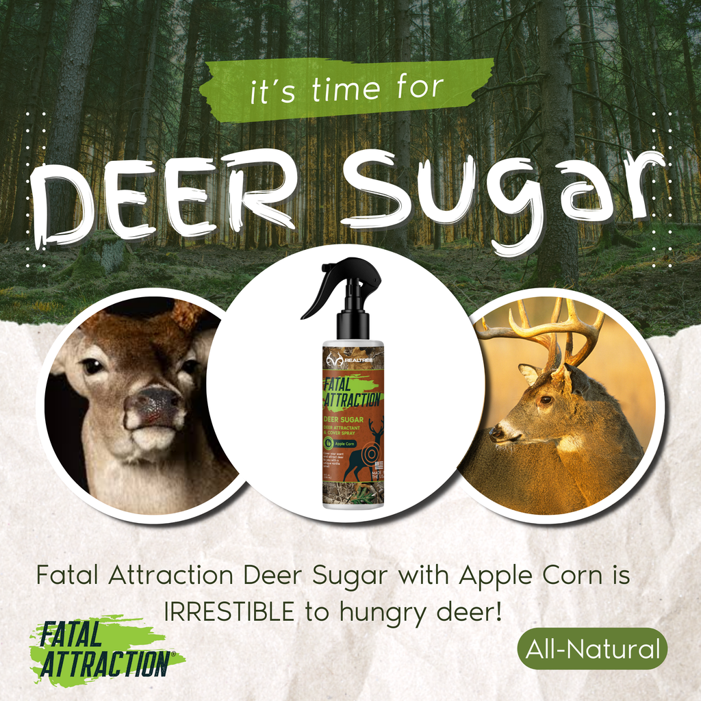 Deer Sugar Attractant; Realtree Fatal Attraction Apple Corn Flavor