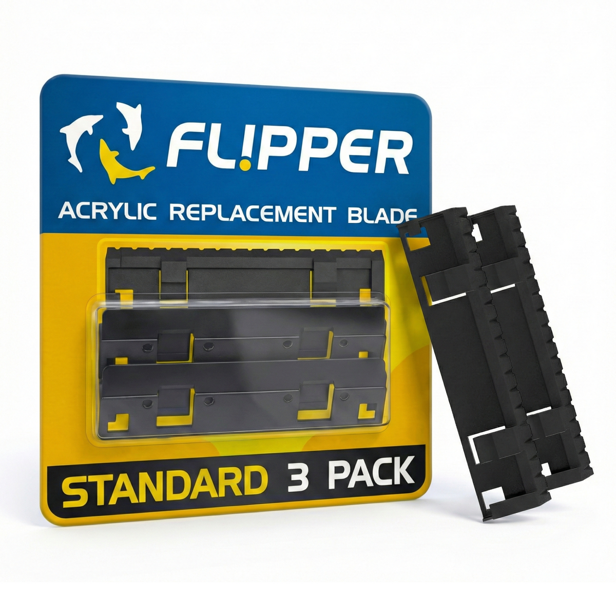 Flipper Standard ABS Replacement Blades 3 Pack - Acrylic Tanks