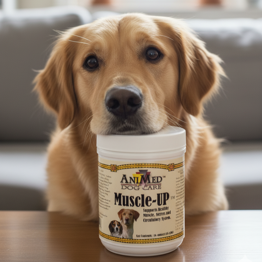 AniMed Muscle Up Powder for Dogs Muscle Recovery & Electrolyte Support 16 oz.