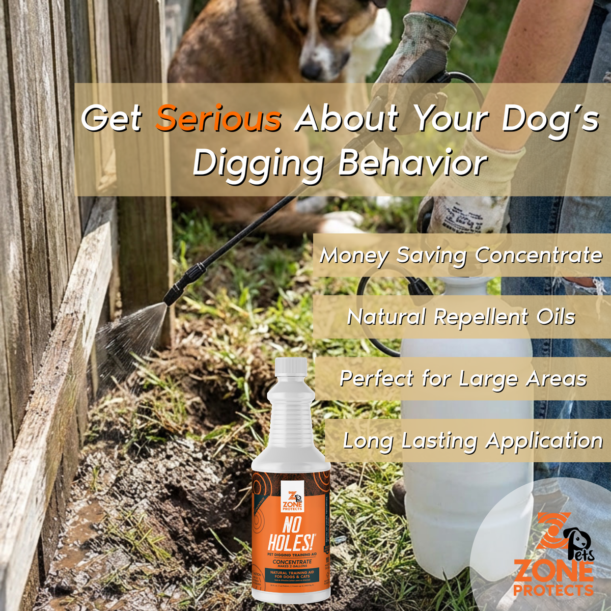 No Holes! Digging Prevention Concentrate - Twin Bundle