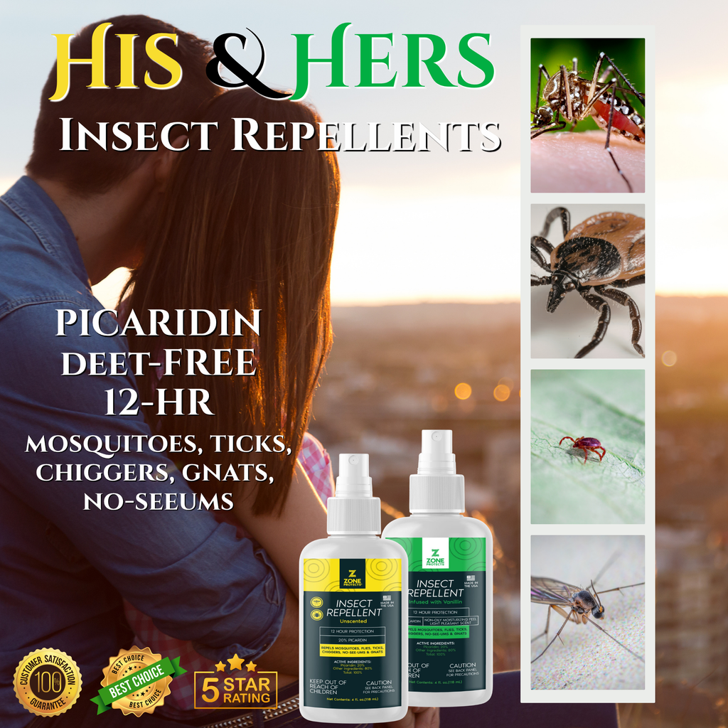 Insect Repellent, Picaridin; 4oz His and Hers Pack