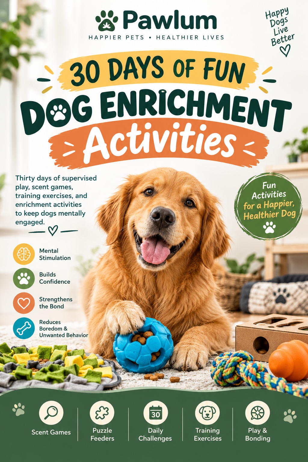 30 Days of Fun: Dog Enrichment Activities