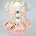 Vintage Pink Tweed Dog Dress