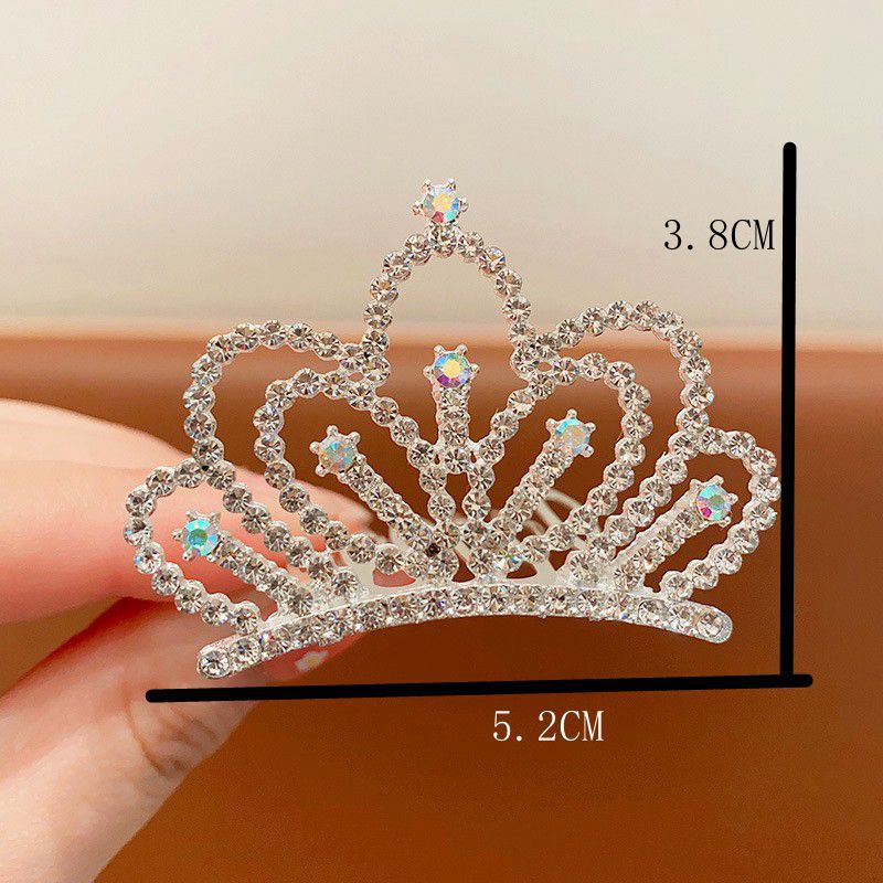 Small Rhinestone Pet Crown Hair Clip