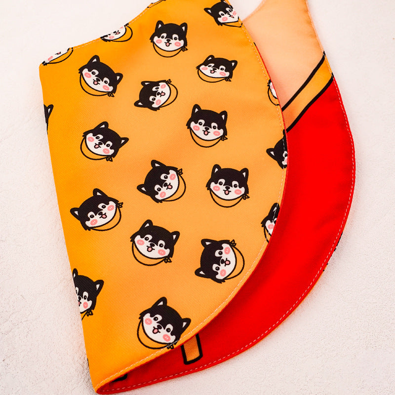 Cartoon Dog Bandana Bib