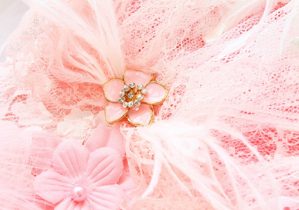 Pink Swan Feather Tutu Dog Princess Dress