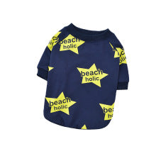 Star Print Dog Sweatshirt in Blue