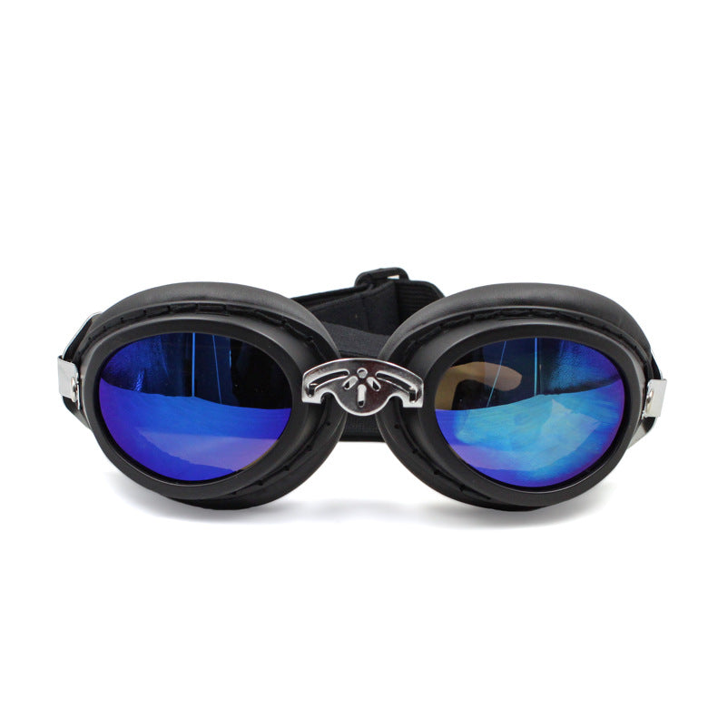 Round Motorcycle Dog Goggles