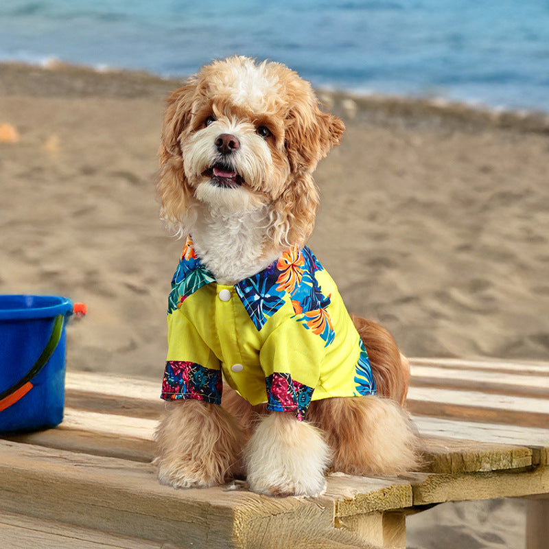 Tropical Print Dog Shirt